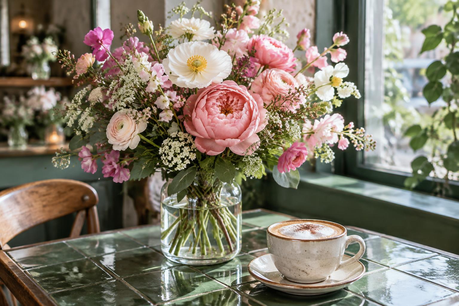 Florist & Café concept brand photography